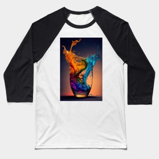 Color in a glass Baseball T-Shirt